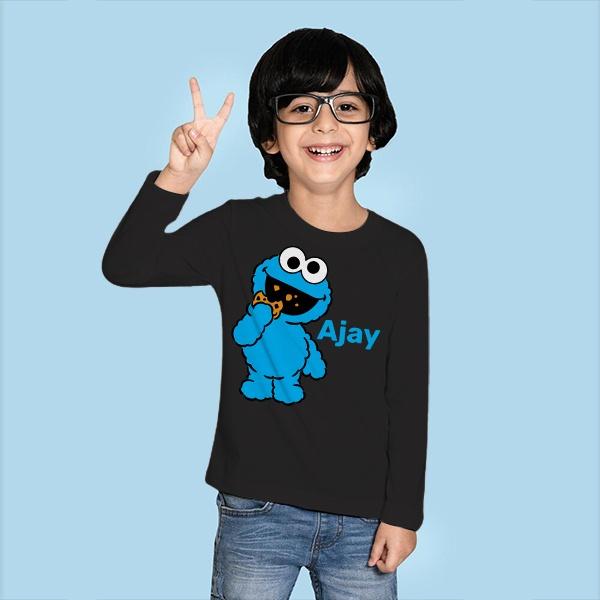 Cookie Eater Customized Full Sleeve Kid’s Cotton T-Shirt