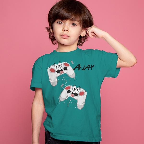 Gamer Customized Half Sleeve Kid’s Cotton T-Shirt