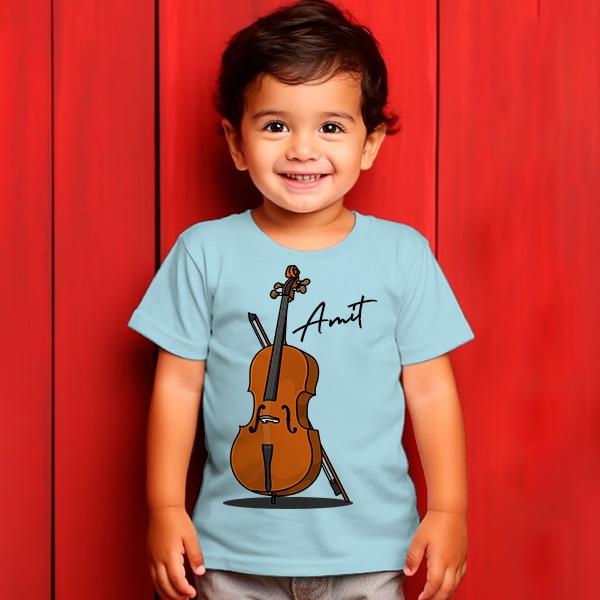 Musician Customized Half Sleeve Kid’s Cotton T-Shirt