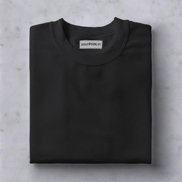 Maroon Solid Plain Half Sleeve Men's Cotton T-Shirt by yP Basics