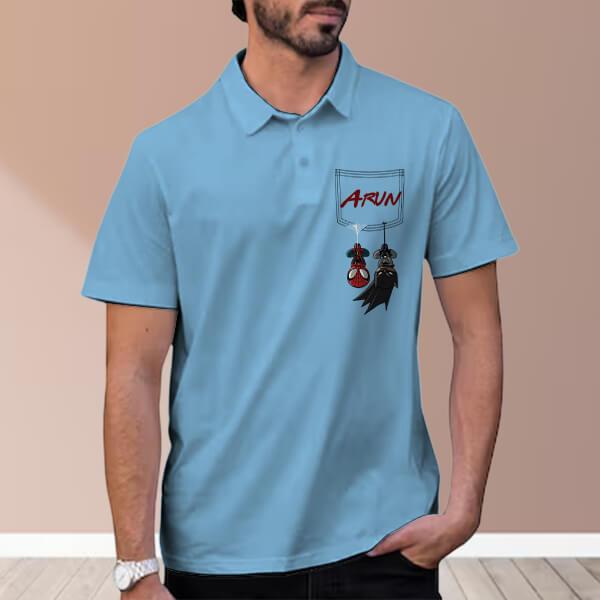 Hanging Heroes Polo Customized Half Sleeve Men’s Cotton Polo T-Shirt