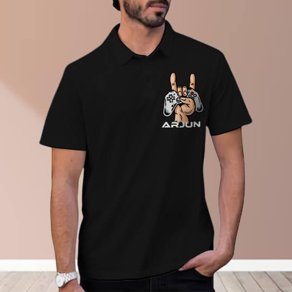 Gamer 4 Life Polo Customized Half Sleeve Men’s Cotton Polo T-Shirt