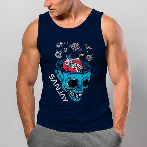 Astronaut in Mind Customized Tank Top Vest for Men