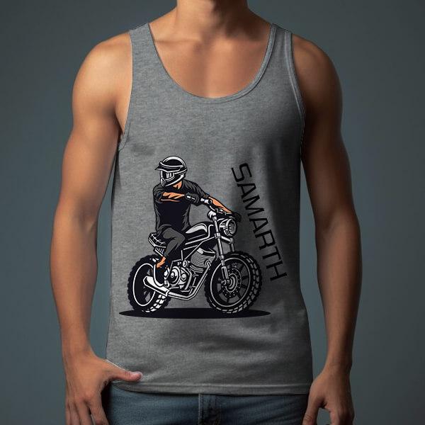 Biker Customized Tank Top Vest for Men