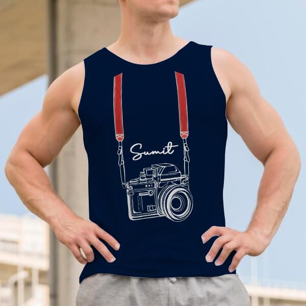 Camera Customized Tank Top Vest for Men