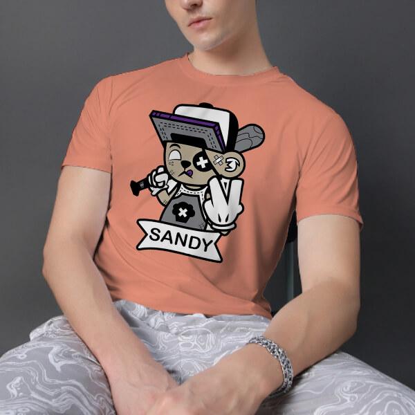 Gamer Dude Customized Printed Men's Half Sleeves Cotton T-Shirt