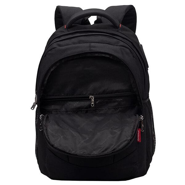 Black Customized Multipurpose Backpack With Laptop Compartment