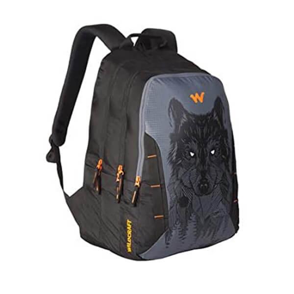 Wolf Black Customized Wildcraft 44 Ltrs Casual Backpack