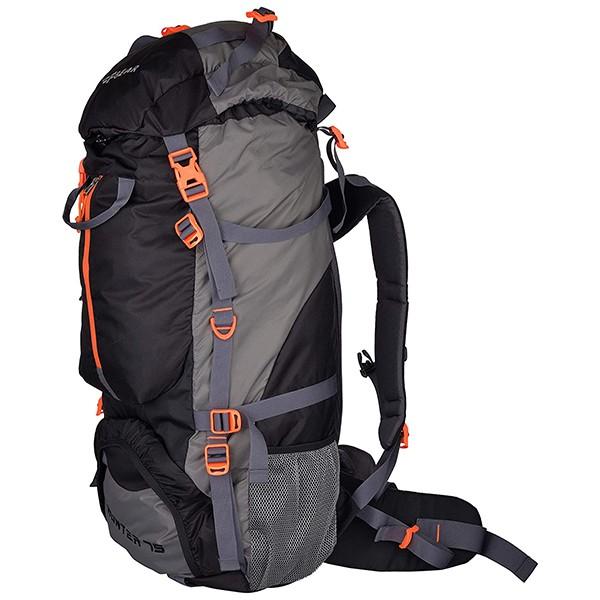 Black And Grey Customized F Gear Hunter 75 Litres Rucksack