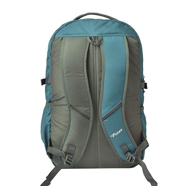 Aqua Blue, Grey Customized F Gear Blow Laptop Backpack with Rain Cover 32 Litres