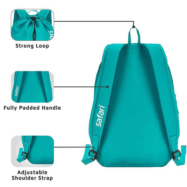Sea Blue Customized SAFARI 15 Ltrs College Backpack