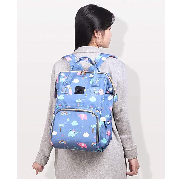 Blue Designed Customized Maternity Backpack