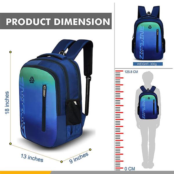 Blue Customized Zipline 36 L Backpack