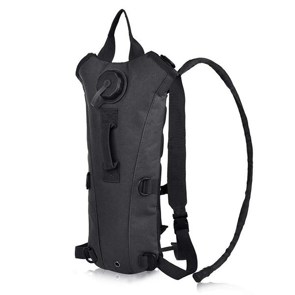 Black Customized Backpack 2.5L Water Pack Waterproof Tactical Hydration Pack Prevents Dehydration