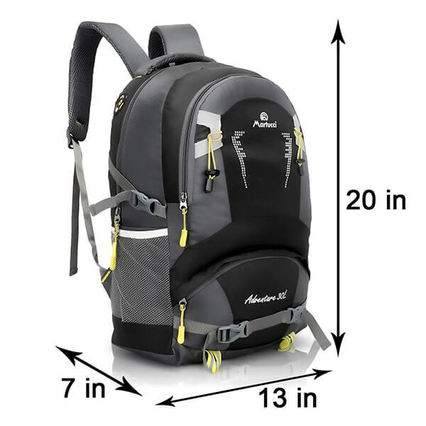 Black Customized Martucci 15.6 inch 30 L Waterproof Laptop Backpack
