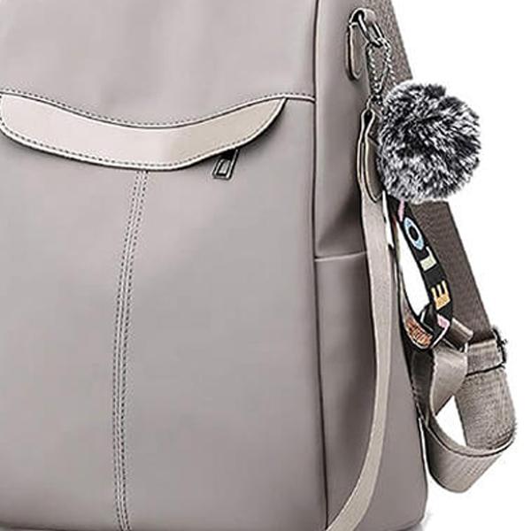 Grey Customized Waterproof School Backpack for Girls