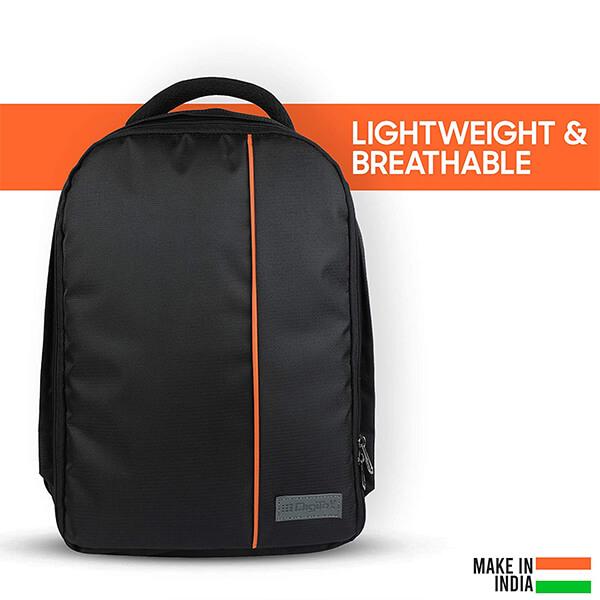 Black Customized DIGITEK Waterproof, Lightweight DSLR Backpack