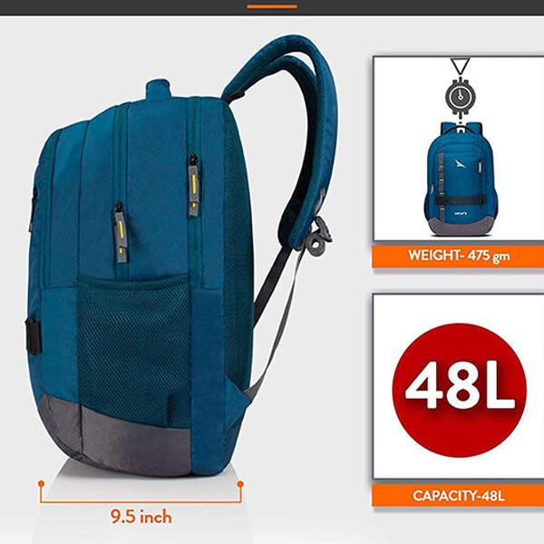Blue Customized Lunar's Laptop Backpack 48L - Fits Up to 15.6 Inch Laptop