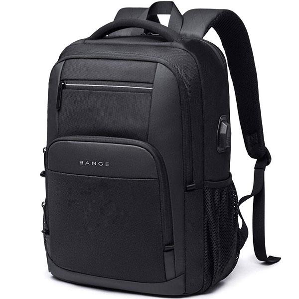 Black Customized 15.6 Inch Smart Laptop Backpack Bag With USB Charging Port, Anti Theft Pocket