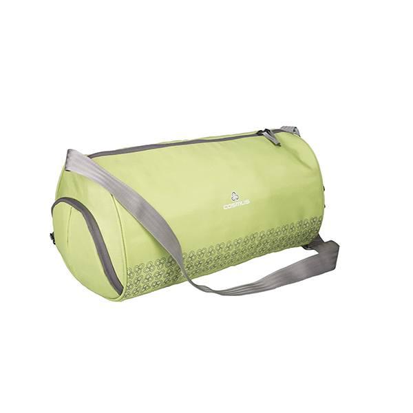 Green Customized Gym Bag, Multipurpose Polyester Sports Bag with Shoe Compartment