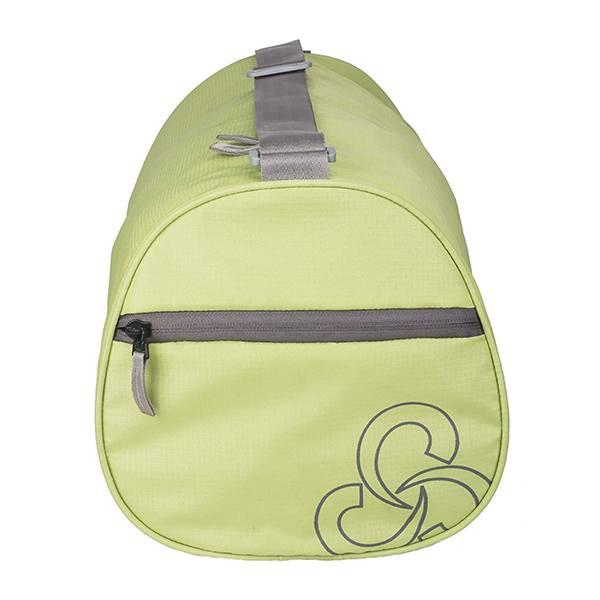 Green Customized Gym Bag, Multipurpose Polyester Sports Bag with Shoe Compartment