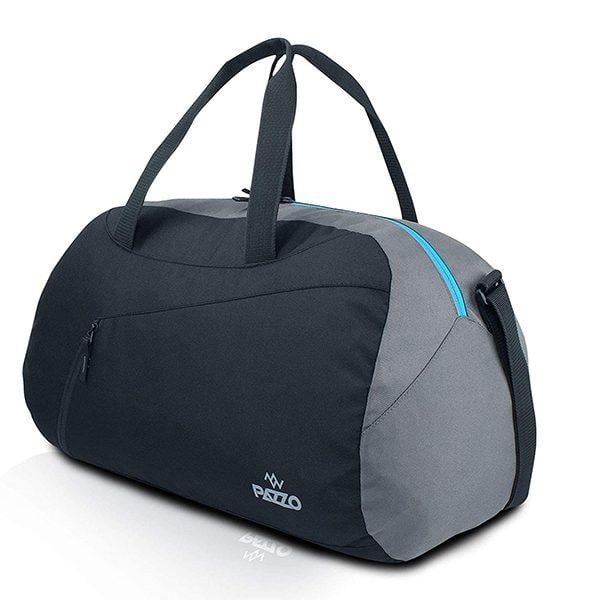 Black and Grey Customized 44 Litres Water Resistant Gym/Trekking/Travel/Sports/Duffle Bag