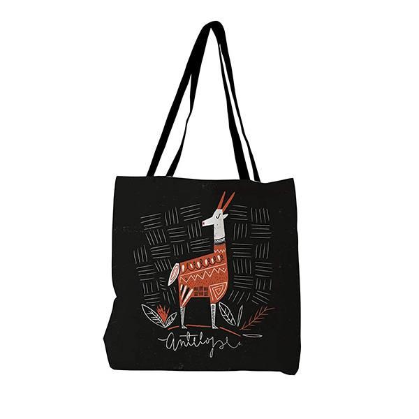 Black Customized Canvas Tote Bag
