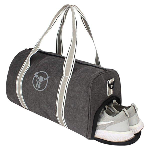 Grey Customized Urban Tribe Gym Bag with Separate Shoe Compartment