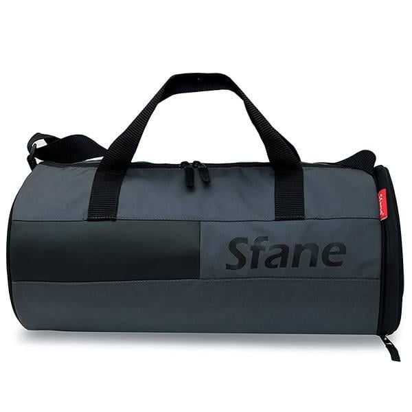 Black Customized Polyester 9.84 inches Duffle Gym Bag with Separate Shoes Compartment