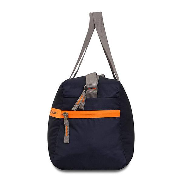 Navy And Orange Customized Gym Bag