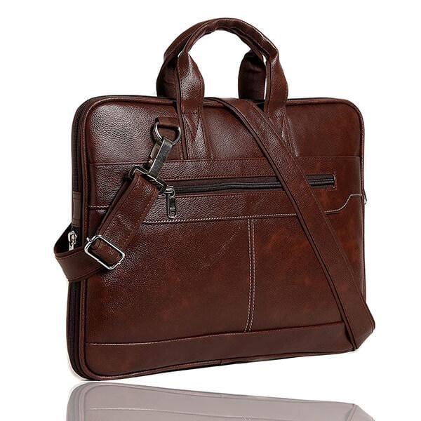 Brown Customized Leather Briefcase