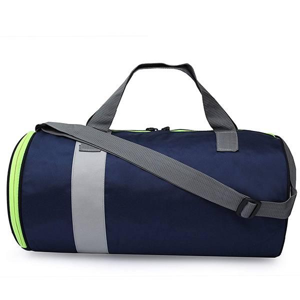 Blue Customized Men & Women Trendy Duffel Gym Bag, Shoulder Sports Bag with Extra Shoe Compartment