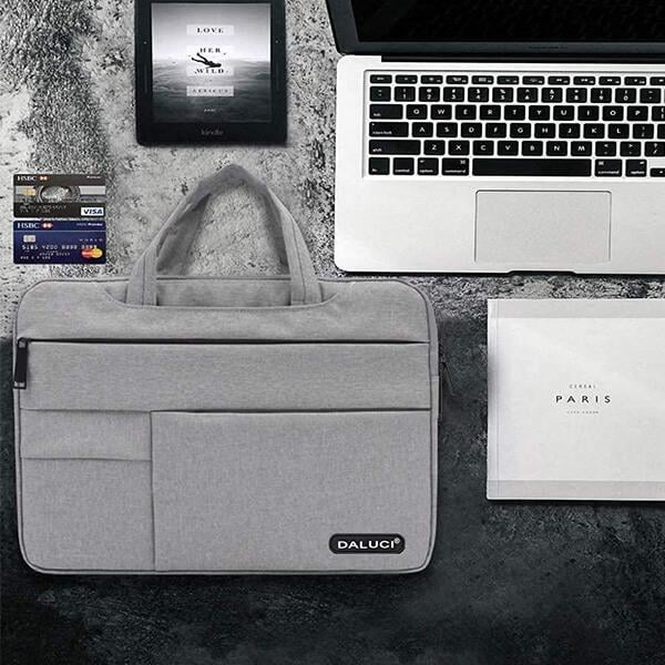 Grey Customized Daluci Office Laptop Bag