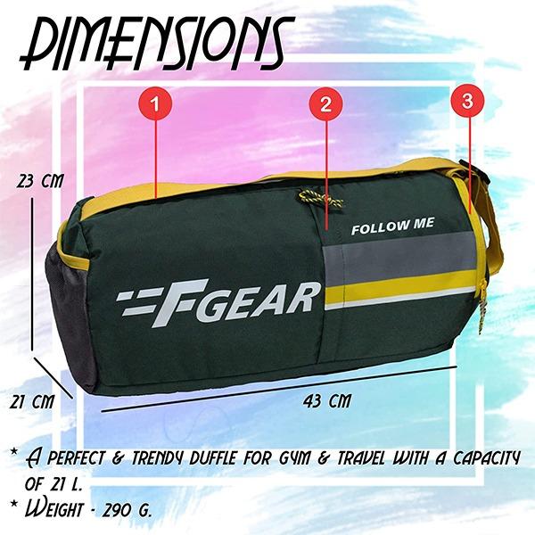 Spurce Customized F Gear 21 Liters Gym Bag