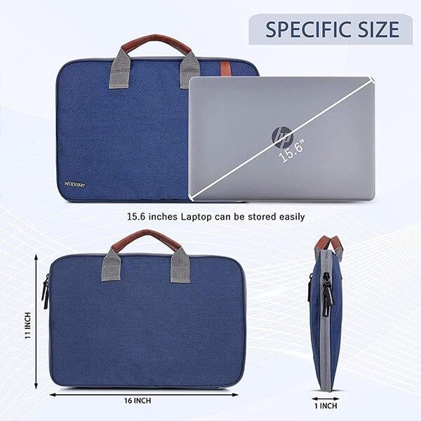 Blue Customized Water Resistant Laptop Case