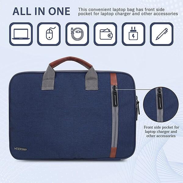 Blue Customized Water Resistant Laptop Case