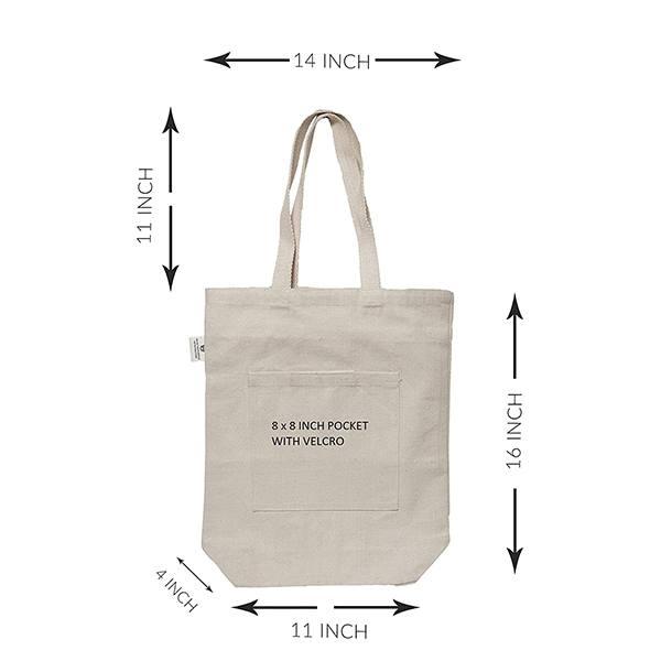 Off-White Customized Premium Canvas Tote Bags, Made of Organic Cloth Fabric