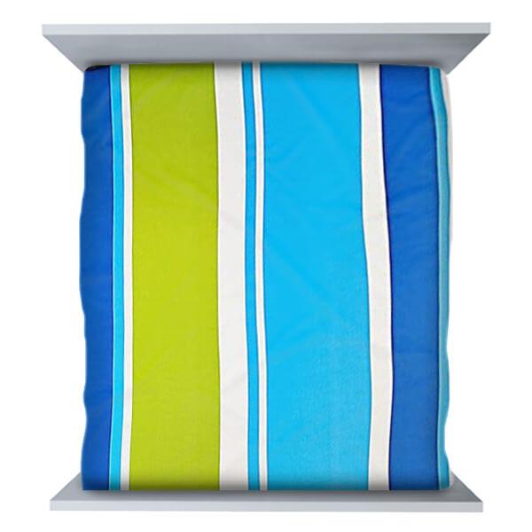 Stripes Designed Customized Double Bedsheet with 2 Pillow Covers