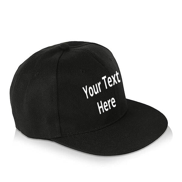 Black Customized Hip Hop Cap