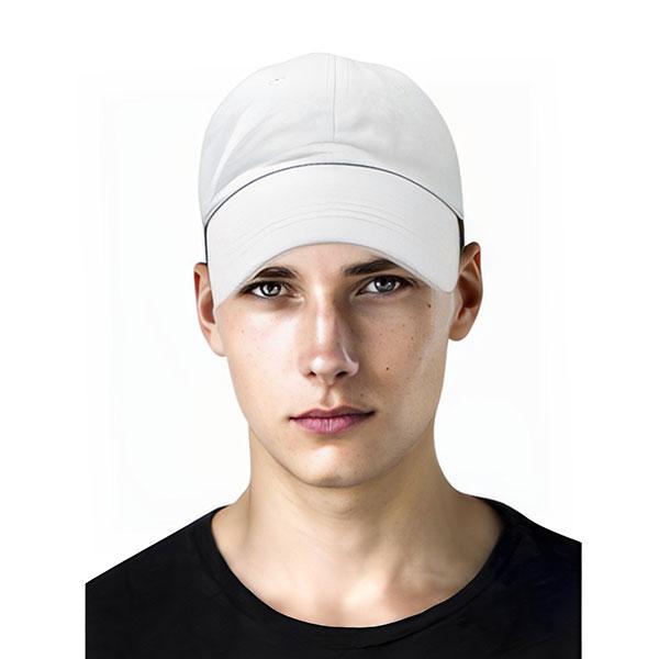 White Customized Unisex Baseball Cap Cotton Plain Adjustable Men and Women Casual Formal Cap