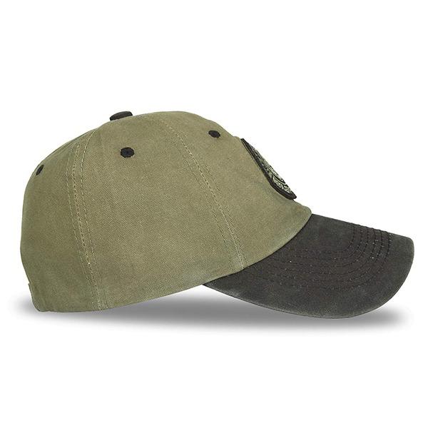 Khaki Customized Unisex Cotton Baseball Warm Cap, Free Size