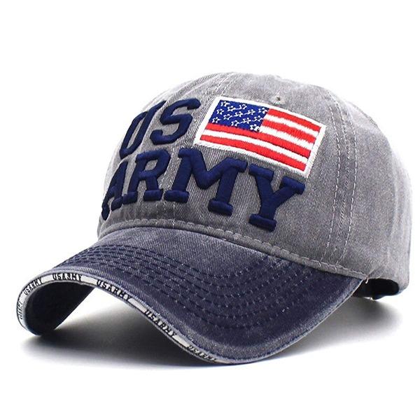 Grey US Army Designed Customized Unisex Cap