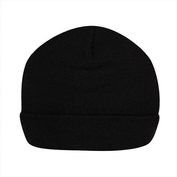 Black Customized Warm Winter Beanie Cap