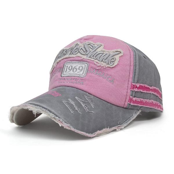 Pink Customized Denim 1969 Stylish Baseball Cap For Men Women (Fit Head Size - Approx 54 cm To 60 cm)
