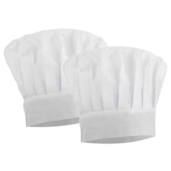White Customized Adjustable Chef Hat (Pack of 2)