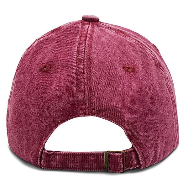 Red Customized Solid Baseball Cap