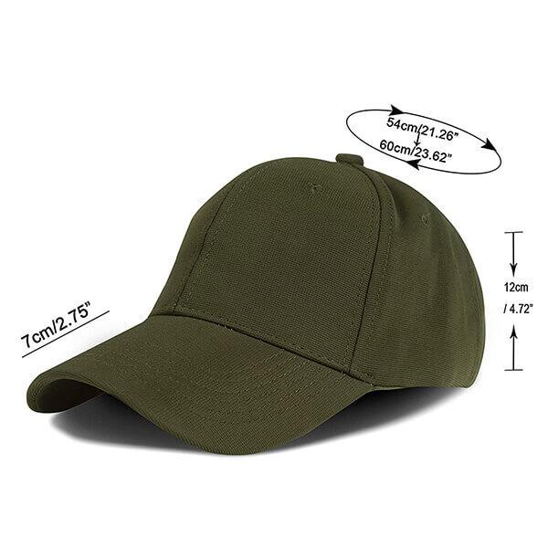Dark Green Customized Stylish Solid Colour Snapback Baseball Unisex Cap With Adjustable Strap (Suitable for Head Size 54-60cm)