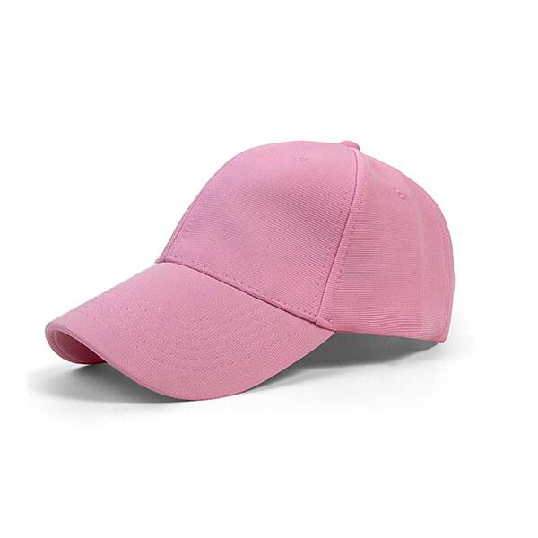 Pink Customized Baseball Unisex Cap with Adjustable Buckle