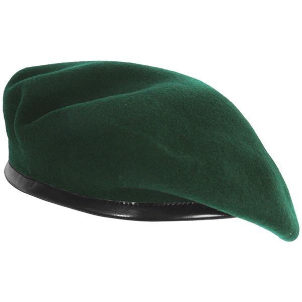 Green Customized Unisex French Woolen Beret Cap