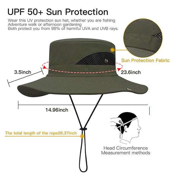 Army Green Customized Sun Protection Cap